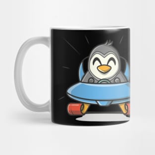 An adventurous penguin Mug